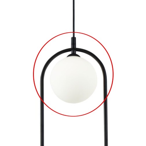 Maytoni - asendusvarjuk RING-rippvalgustile, valge