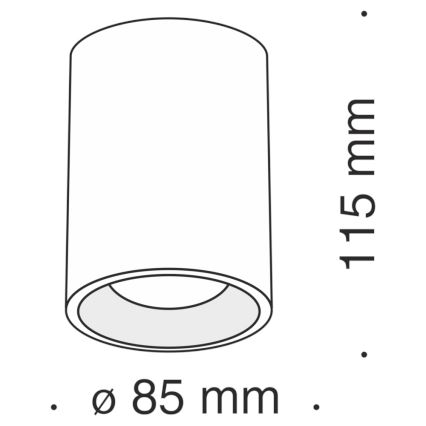 Maytoni C012CL-01B - Kohtvalgusti SLIM 1xGU10/50W/230V must