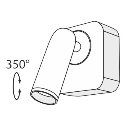 Maytoni C039WL-L3B3K - LED Kohtvalgusti seinale MIRAX LED/3W/230V must