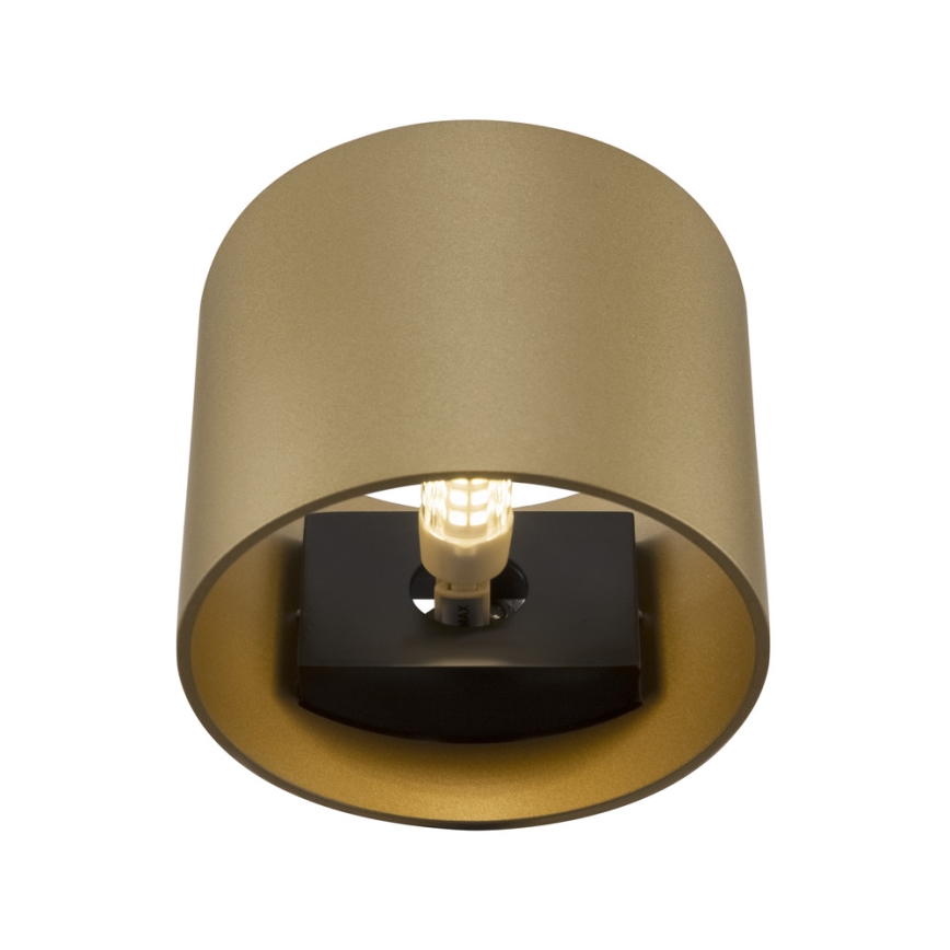 Maytoni C066WL-01MG - Seinavalgusti ROND 1xG9/50W/230V kuldne
