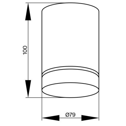 Maytoni C085CL-9W3K-B - LED Kohtvalgusti ORLO LED/9W/230V CRI 90 3000K must