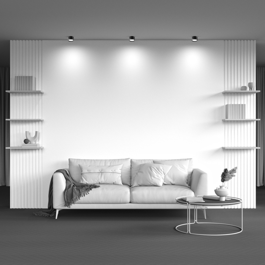 Maytoni C086CL-GX53-SRD-B - Sihtvalgusti HOOP 1xGX53/12W/230V must