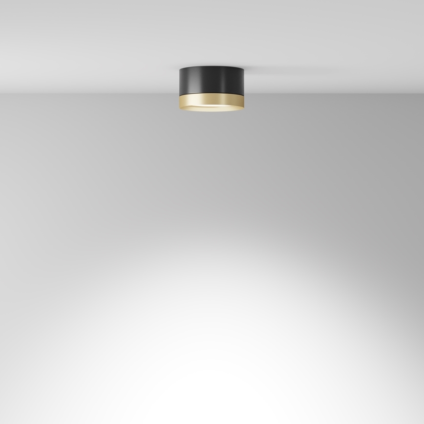 Maytoni C086CL-GX53-SRD-BG - Kohtvalgusti HOOP 1xGX53/15W/230V must/kuldne