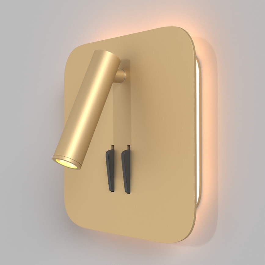 Maytoni C175-WL-01-6W-MG - LED Kohtvalgusti seinale IOS LED/9W/230V kuldne
