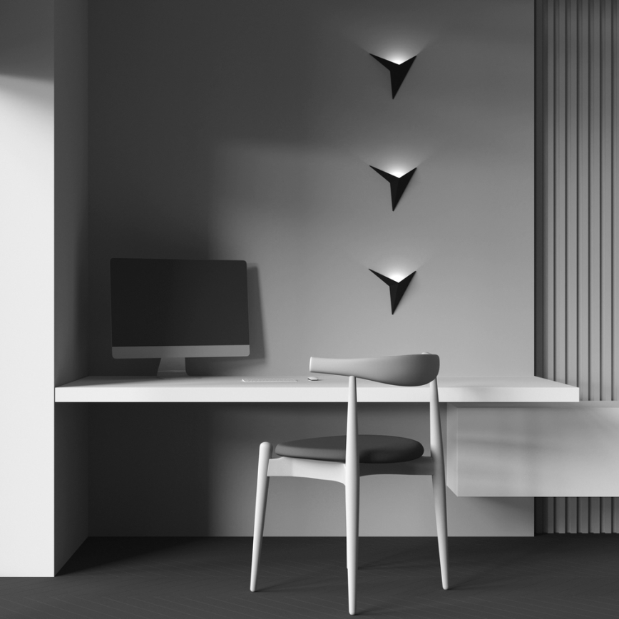 Maytoni C808WL-L3B - LED Seinavalgusti TRAME LED/3W/230V must