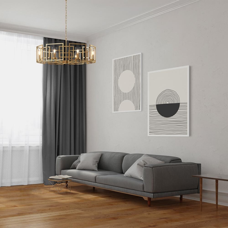 Maytoni H009PL-08G - Lühter BOWI 8xE14/40W/230V