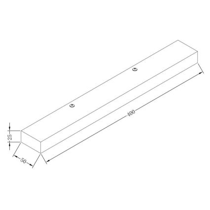 Maytoni MIR011WL-L9B4K - LED Seinavalgusti ORION LED/9W/230V must