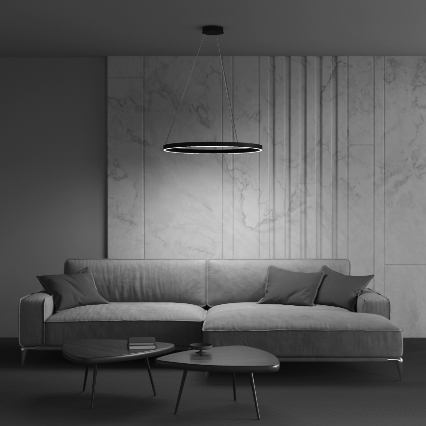 Maytoni MOD058PL-L32B3K - LED Lühter RIM LED/37W/230V 3000K d. 60 cm must
