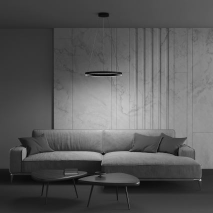 MOD058PL-L32B4K - LED Lühter RIM LED/37W/230V 4000K d. 60 cm must