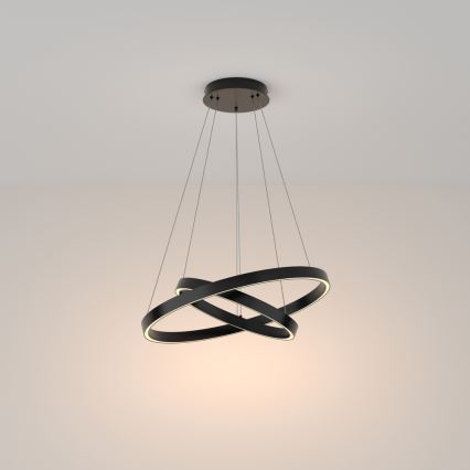 Maytoni MOD058PL-L55B3K - LED Lühter RIM LED/61W/230V 3000K d. 60 cm must