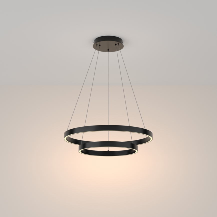 Maytoni MOD058PL-L55B3K - LED Lühter RIM LED/61W/230V 3000K d. 60 cm must