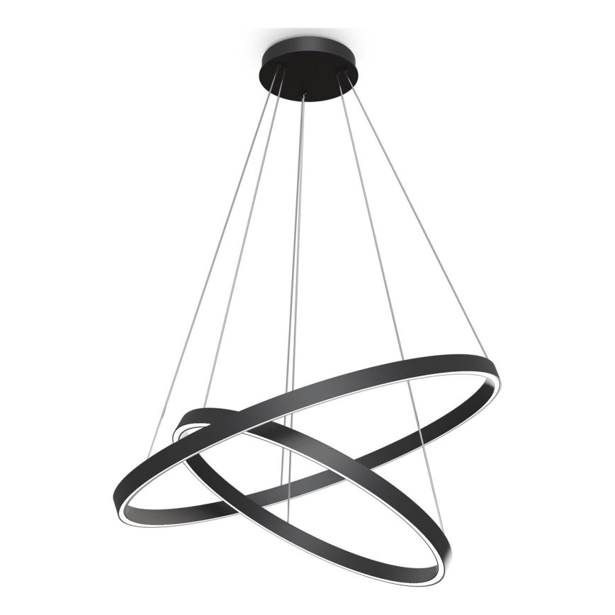 Maytoni MOD058PL-L74B3K - LED Lühter RIM LED/88W/230V 3000K d. 80 cm must