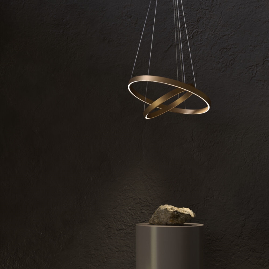 Maytoni MOD058PL-L74BS3K - LED Lühter RIM LED/88W/230V 3000K d. 80 cm kuldne