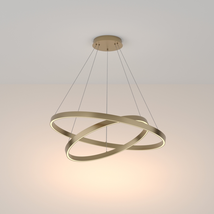 Maytoni MOD058PL-L74BS3K - LED Lühter RIM LED/88W/230V 3000K d. 80 cm kuldne