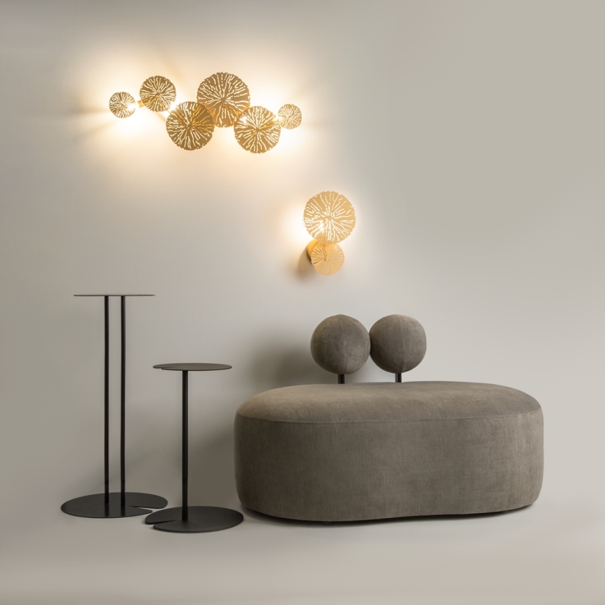 Maytoni MOD082WL-01G - Seinavalgusti LOVETANN 1xE14/40W/230V kuldne