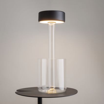 Maytoni MOD229TL-L3B3K1 - LED Hämardatav laetav kaasaskantav laualamp LED/3W/5V 2200-4000K must/läbipaistev