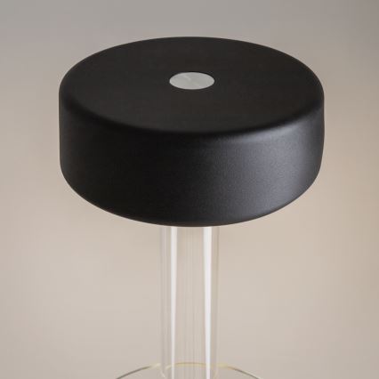 Maytoni MOD229TL-L3B3K1 - LED Hämardatav laetav kaasaskantav laualamp LED/3W/5V 2200-4000K must/läbipaistev