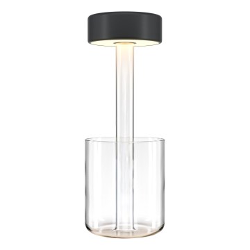 Maytoni MOD229TL-L3B3K1 - LED Hämardatav laetav kaasaskantav laualamp LED/3W/5V 2200-4000K 2000 mAh must/läbipaistev