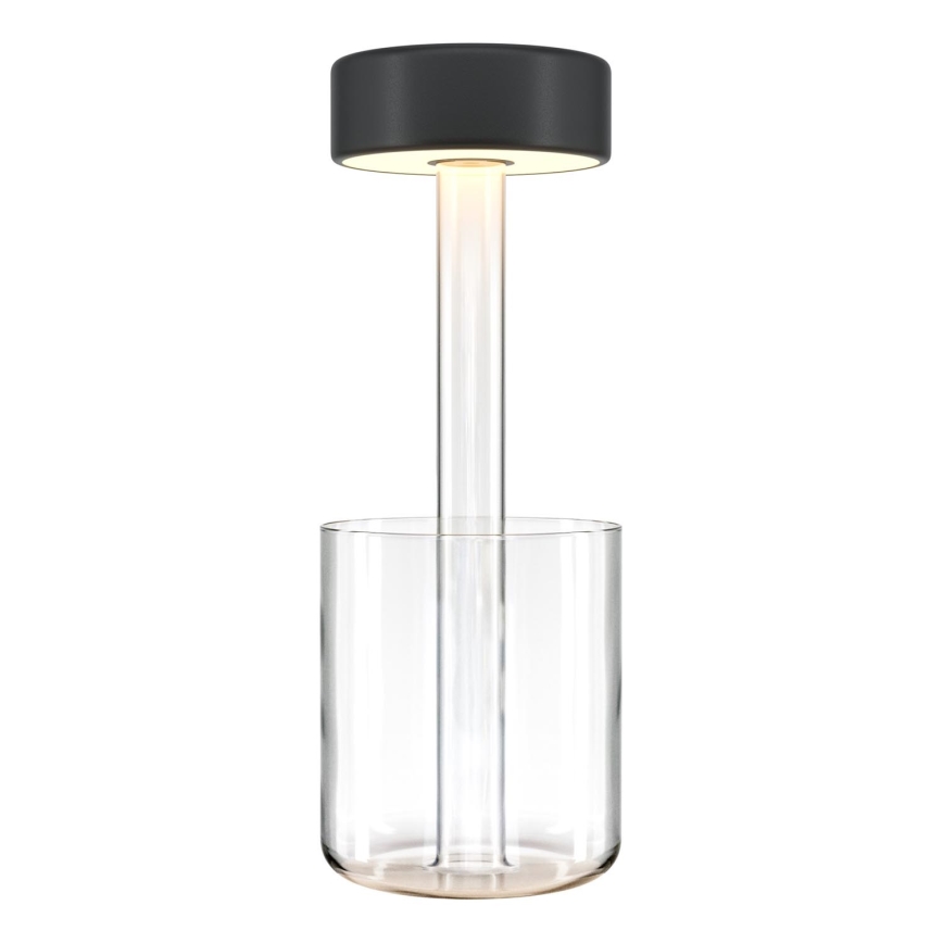 Maytoni MOD229TL-L3B3K1 - LED Hämardatav laetav kaasaskantav laualamp LED/3W/5V 2200-4000K must/läbipaistev