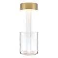 Maytoni MOD229TL-L3G3K1 - LED Hämardatav laetav kaasaskantav laualamp LED/3W/5V 2200-4000K 2000 mAh kuldne/läbipaistev