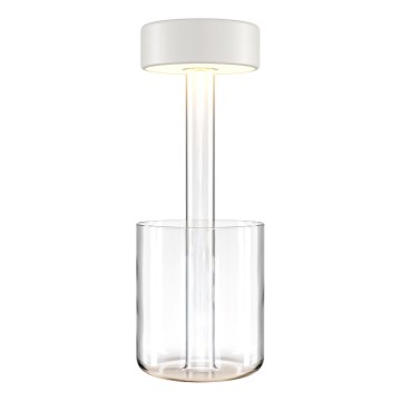 Maytoni MOD229TL-L3W3K1 - LED Hämardatav laetav kaasaskantav laualamp LED/3W/5V 2200-4000K 2000 mAh valge/läbipaistev