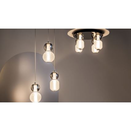 Maytoni MOD273CL-L60CH3K - LED Laevalgusti DROP 4xLED/15W/230V d. 43 cm läikiv kroom