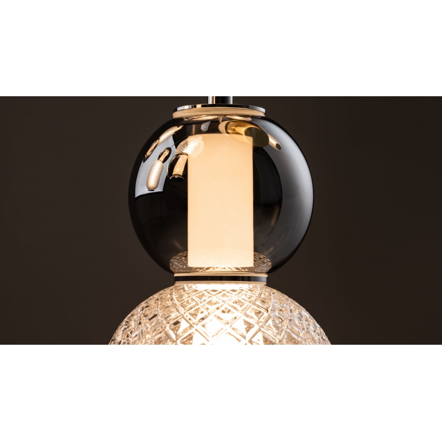 Maytoni MOD273CL-L60CH3K - LED Laevalgusti DROP 4xLED/15W/230V d. 43 cm läikiv kroom