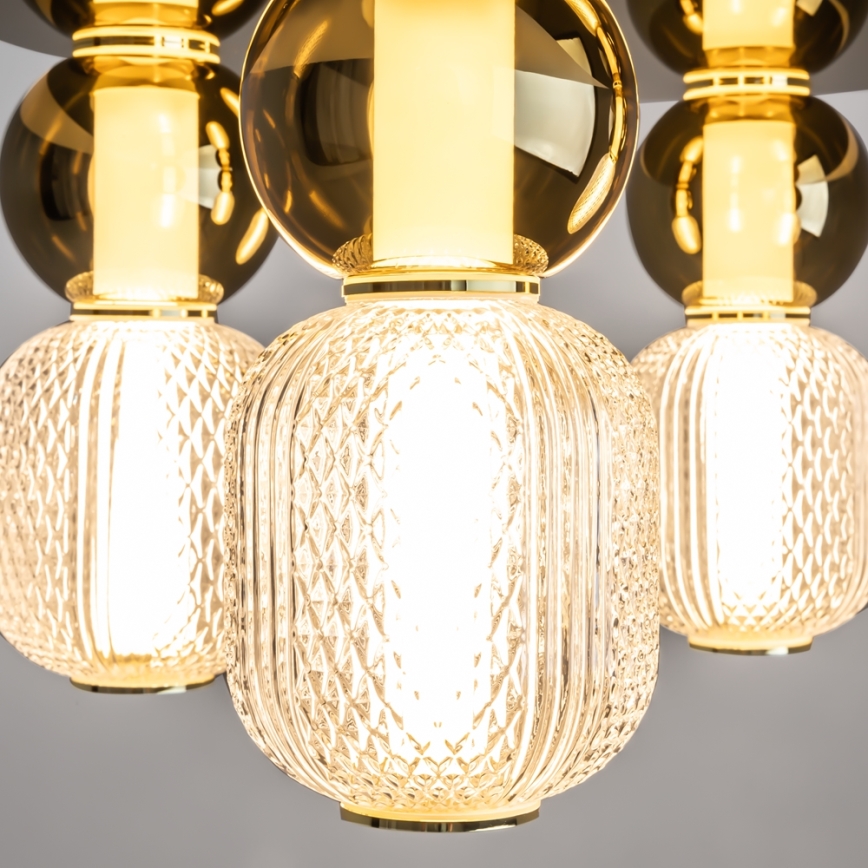 Maytoni MOD273CL-L60G3K - LED Laevalgusti DROP 4xLED/15W/230V d. 43 cm kuldne