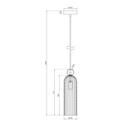 Maytoni MOD302PL-01CG - Lühter ANTIC 1xE14/40W/230V kuldne/beež