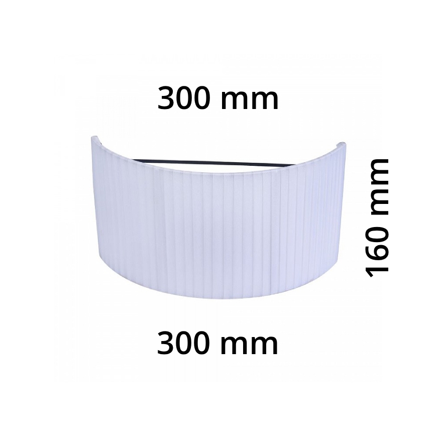 Maytoni MOD974-WLShade-White - Lambivari seinavalgustile TORONTO valge E27 300x160 mm