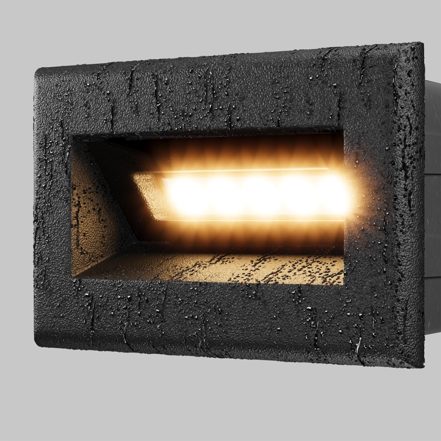 Maytoni O045SL-L3B3K - LED Sisseehitatud välivalgusti BOSCA LED/3W/230V 3000K IP65 must