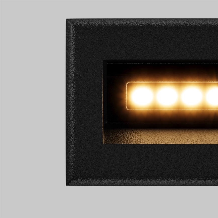 Maytoni O045SL-L3B3K - LED Sisseehitatud välivalgusti BOSCA LED/3W/230V 3000K IP65 must