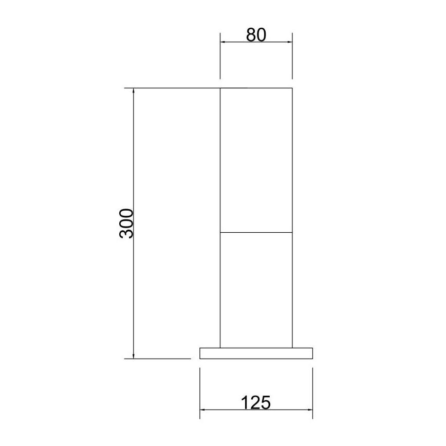 Maytoni O418FL-01B - Välivalgusti WILLIS 1xE27/60W/230V 30 cm IP54 must