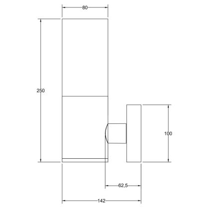 Maytoni O418WL-01B - Väli seinavalgusti WILLIS 1xE27/60W/230V IP54 must