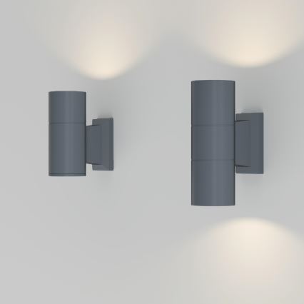 Maytoni O574WL-02GR - Väli seinavalgusti BOWERY 2xGU10/50W/230V IP54 antratsiit