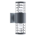 Maytoni O576WL-02GR - Väli seinavalgusti BRONX 2xE27/60W/230V IP54 antratsiit