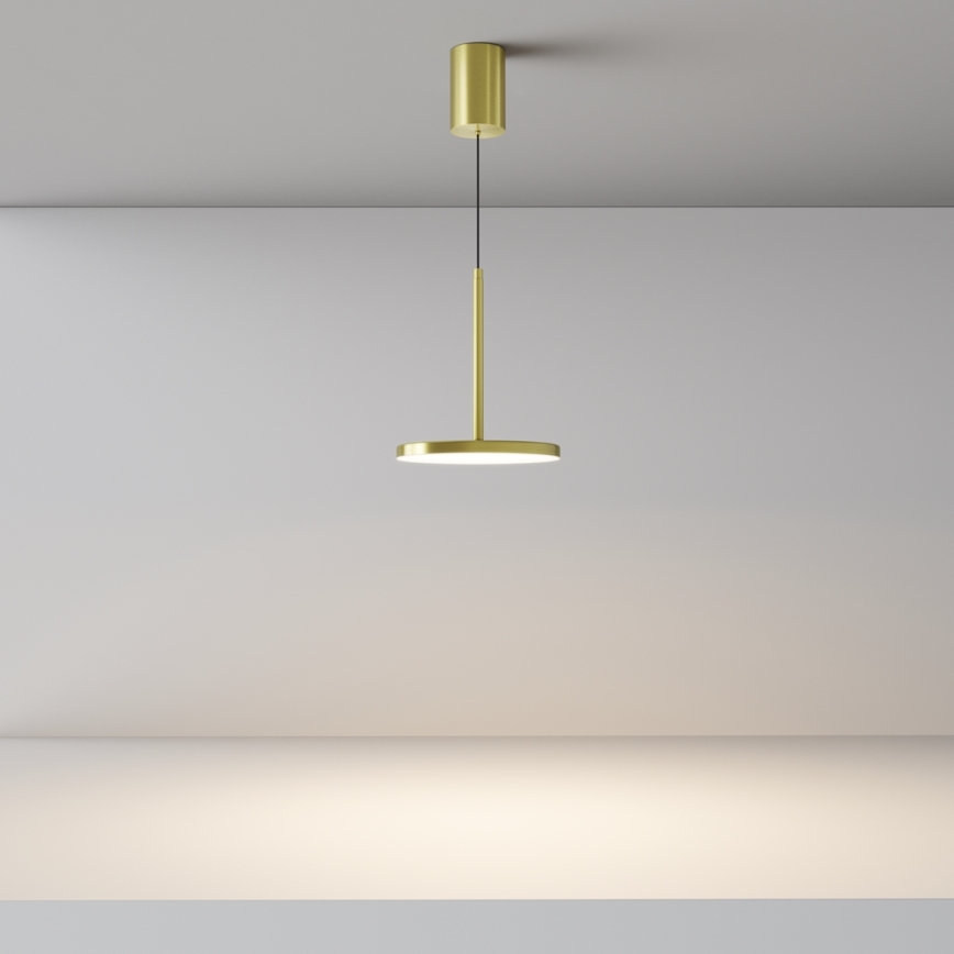 Maytoni P076PL-L12W3K-BS - LED Lühter PLATO LED/12W/230V 3000K kuldne
