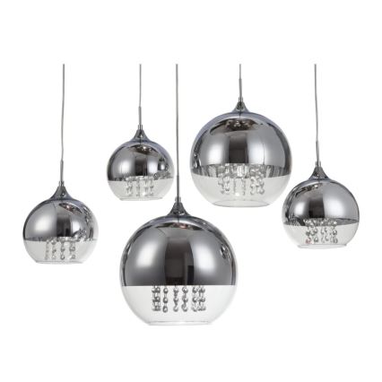 Maytoni P140-PL-170-5-N - Lühter FERMI 5xE27/60W/230V läikiv kroom