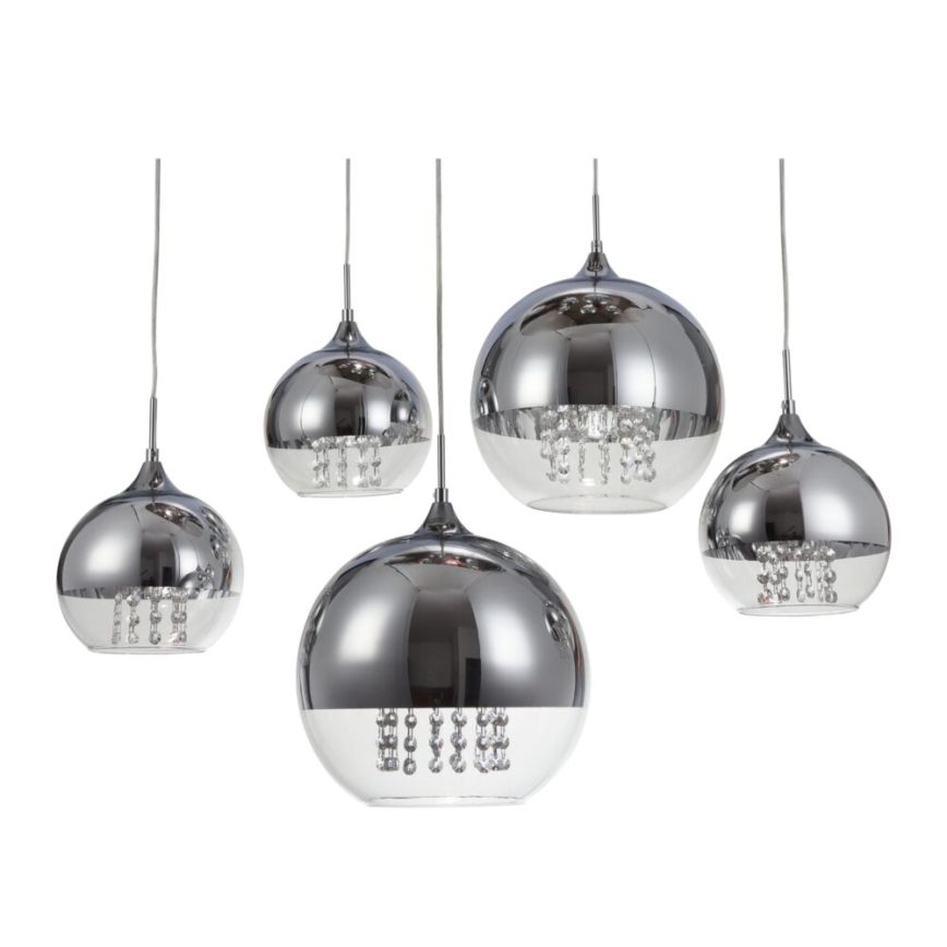 Maytoni P140-PL-170-5-N - Lühter FERMI 5xE27/60W/230V läikiv kroom