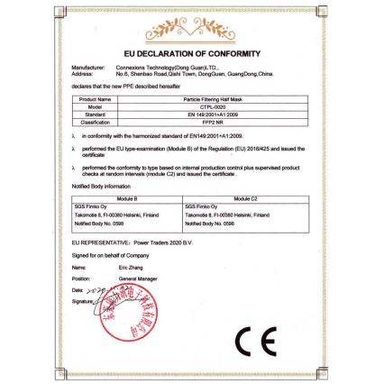 Media Sanex Respiraator FFP2 NR / KN95 Hall 1 tk