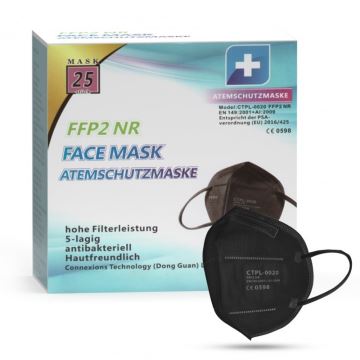 Media Sanex Respiraator FFP2 NR / KN95 Must 1 tk