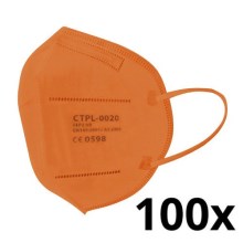 Media Sanex Respiraator FFP2 NR oranž 100 tk