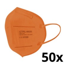 Media Sanex Respiraator FFP2 NR oranž 50 tk