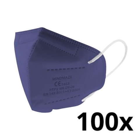Media Sanex Respiraator - laste suurus FFP2 NR tumesinine 100 tk
