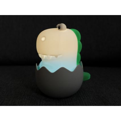 MegaLight - LED RGB Hämardatav laetav laste puutetundlik lamp DIGGY DINO LED/5V