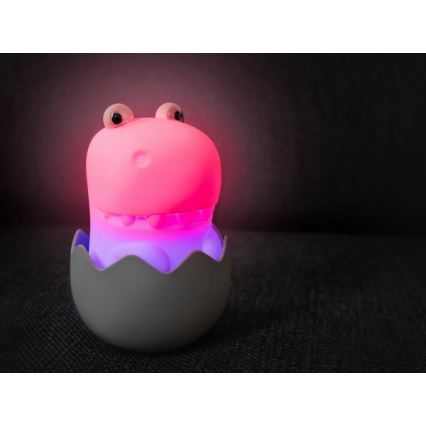MegaLight - LED RGB Hämardatav laetav laste puutetundlik lamp DIGGY DINO LED/5V