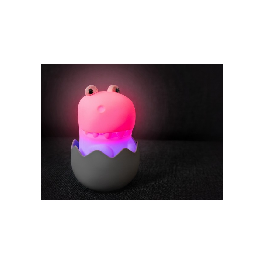MegaLight - LED RGB Hämardatav laetav laste puutetundlik lamp DIGGY DINO LED/5V
