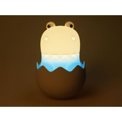MegaLight - LED RGB Hämardatav laetav laste puutetundlik lamp DIGGY DINO LED/5V