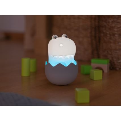 MegaLight - LED RGB Hämardatav laetav laste puutetundlik lamp DIGGY DINO LED/5V