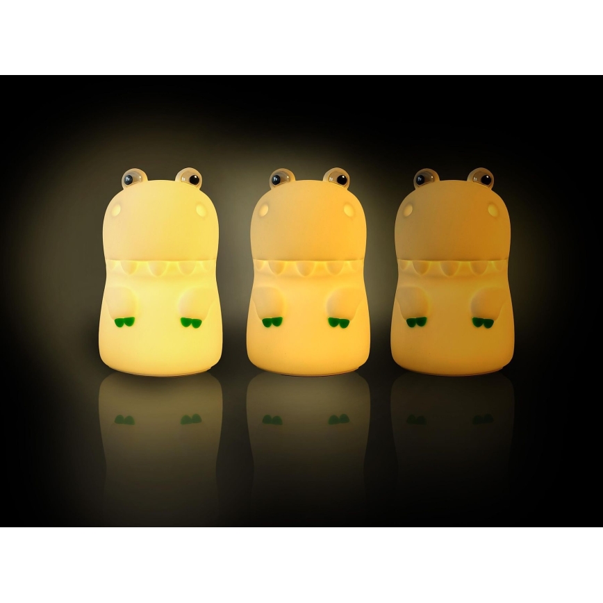 MegaLight - LED RGB Hämardatav laetav laste puutetundlik lamp DIGGY DINO LED/5V